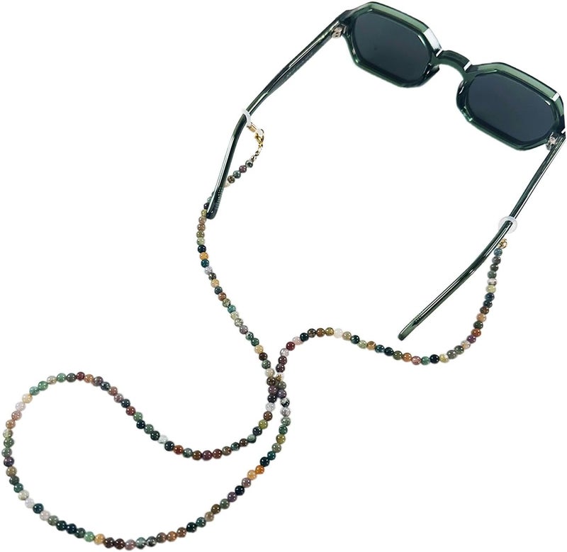 Decker Fashion Beaded Eyeglass chain Natural Stone glasses retainer Reading glass Lanyard - Image 3